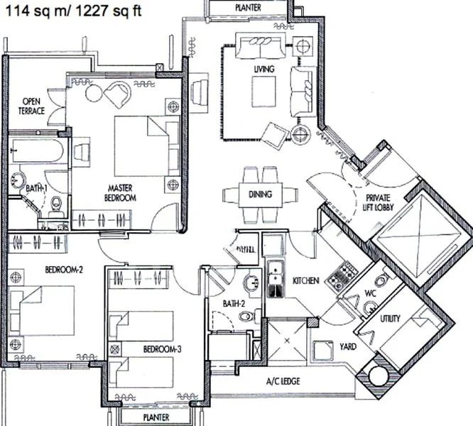 3 Bed Condo for Rent in  Caribbean At Keppel Bay - Image 11