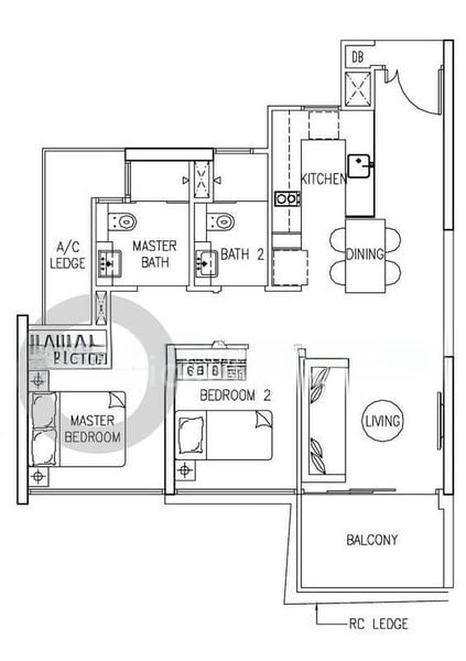 2 Bed Condo for Rent in  The Trilinq - Image 9