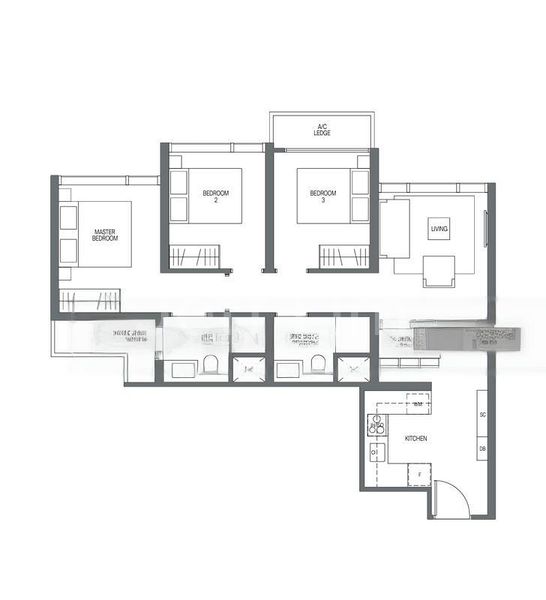 3 Bed Condo for Rent in Midtown Modern - Image 13