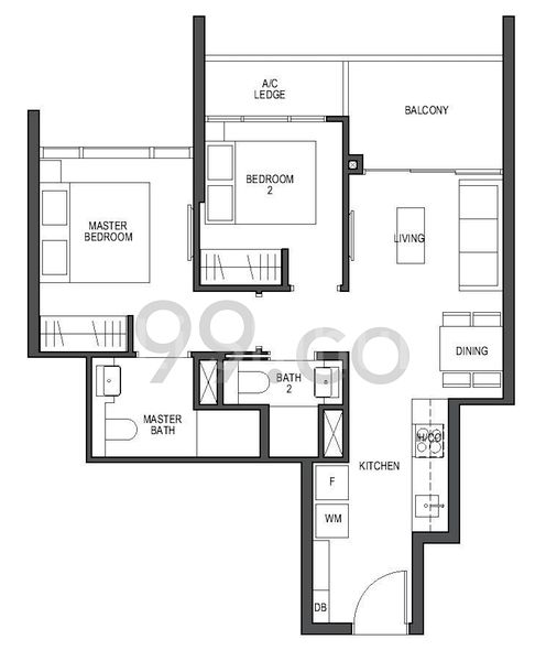2 Bed Apartment (Condo) for Rent in Pullman Residences Newton - Image 13
