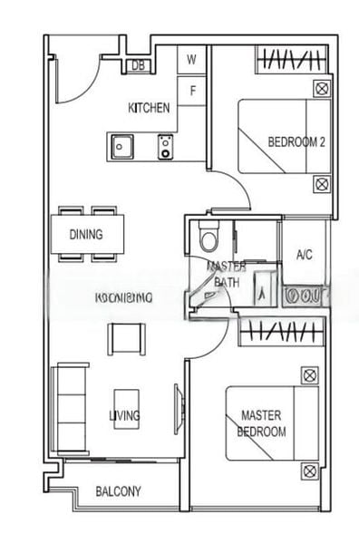 2 Bed Apartment (Condo) for Rent in  Space @ Kovan - Image 5