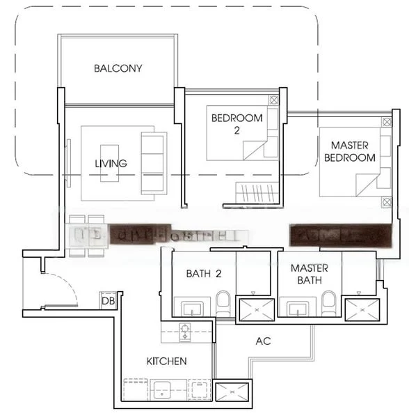 2 Bed Executive Condo for Rent in  The Vales - Image 6