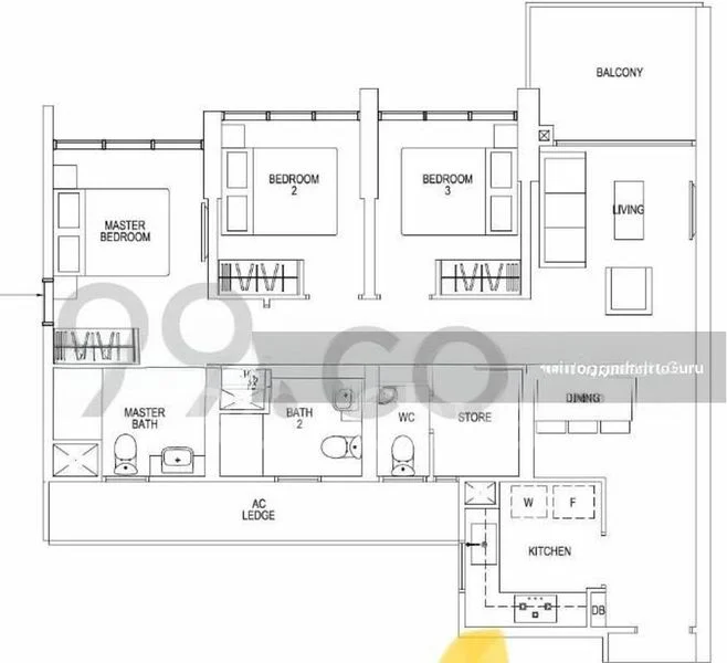 3 Bed Condo for Rent in  Parc Riviera - Image 17