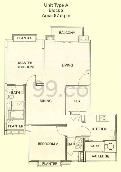 2 Bed Condo for Rent in  The Cornwall - Image 5