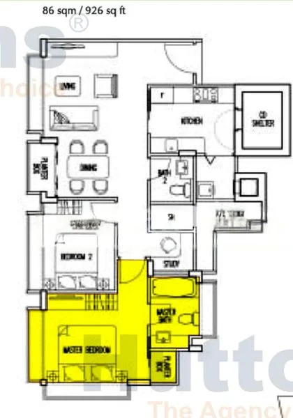 Room (Condo) for Rent in  The Treeline - Image 7