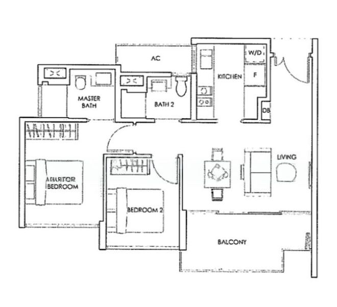 2 Bed Condo for Rent in  The Inflora - Image 13