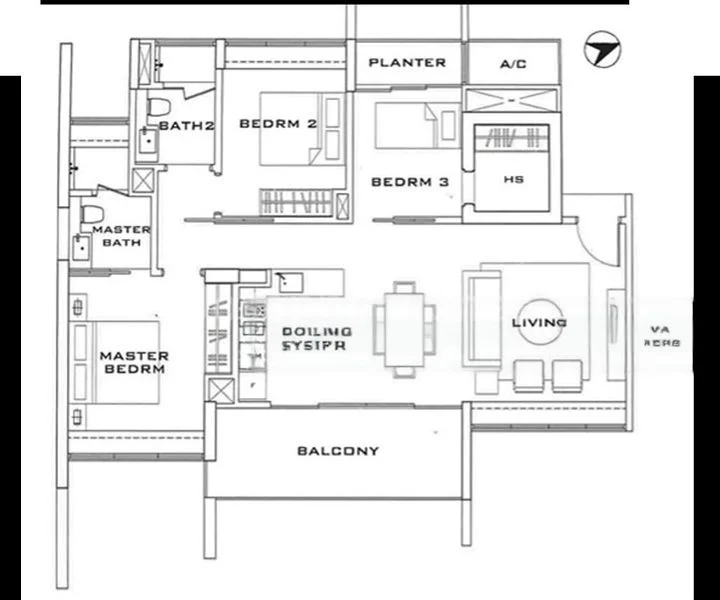3 Bed Condo for Rent in  Sophia Residence - Image 11