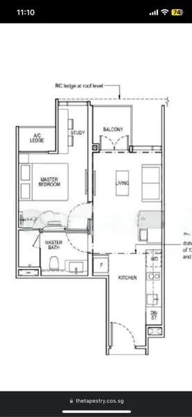1 Bed Condo for Rent in  The Tapestry - Image 7