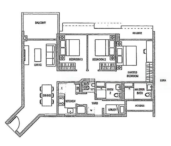 3 Bed Executive Condo for Rent in  The Topiary - Image 16
