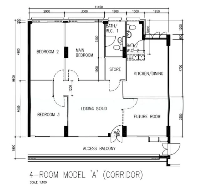 4 Room (4A) HDB for Rent in  513 Pasir Ris Street 52 - Image 15