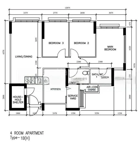 4 Room (4A) HDB for Sale in  217A Sumang Walk - Image 11