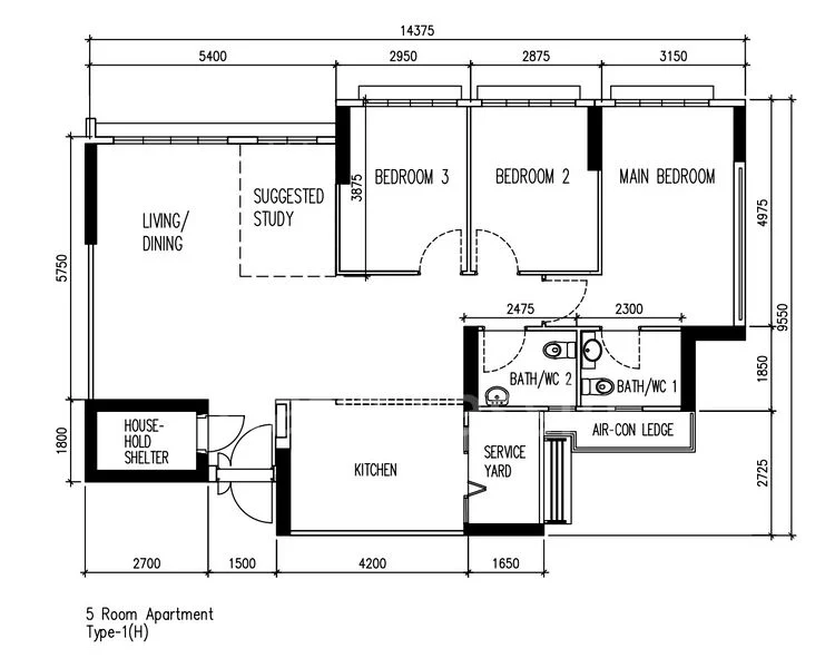 5 Room (5I) HDB for Sale in  183B Woodlands Street 13 - Image 13