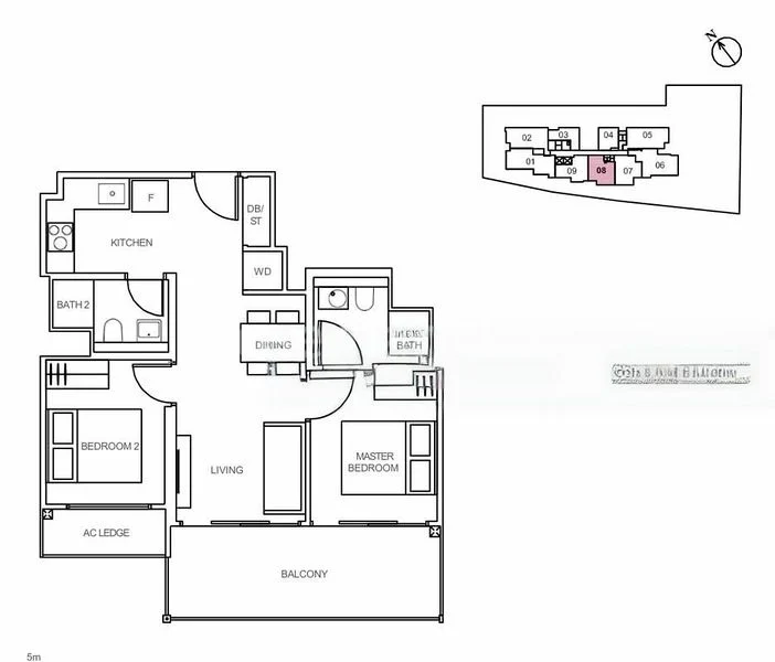 2 Bed Condo for Rent in  Jui Residences - Image 10