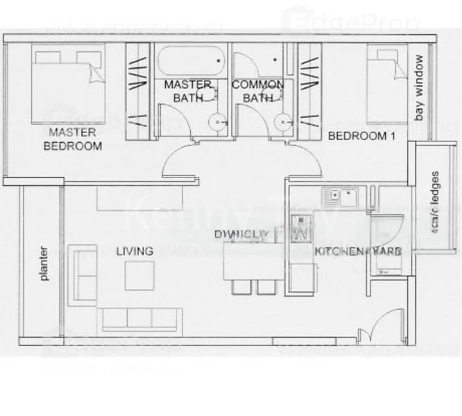 2 Bed Apartment (Condo) for Rent in  D'gallery - Image 13