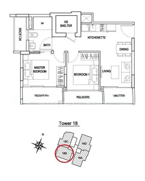 2 Bed Condo for Rent in  Urban Vista - Image 6