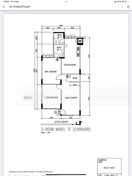 3 Room (3A) HDB for Sale in 176 Bukit Batok West Avenue 8 - Image 20