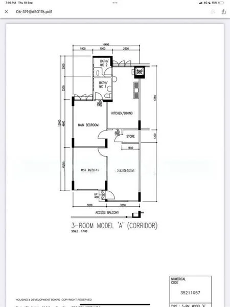 3 Room (3A) HDB for Sale in 176 Bukit Batok West Avenue 8 - Image 18