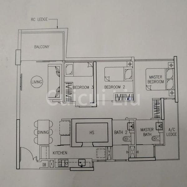 3 Bed Condo for Rent in  The Trilinq - Image 18