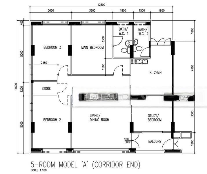 5 Room (5A) HDB for Sale in  230 Pasir Ris Street 21 - Image 13
