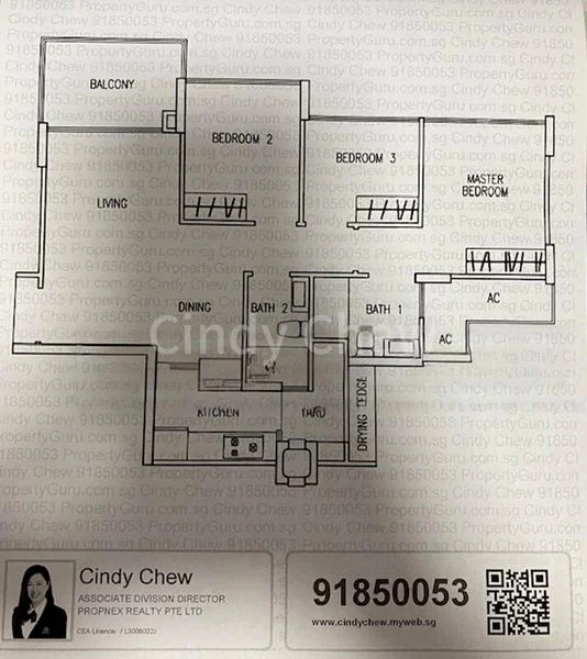3 Bed Executive Condo for Rent in  The Tampines Trilliant - Image 17