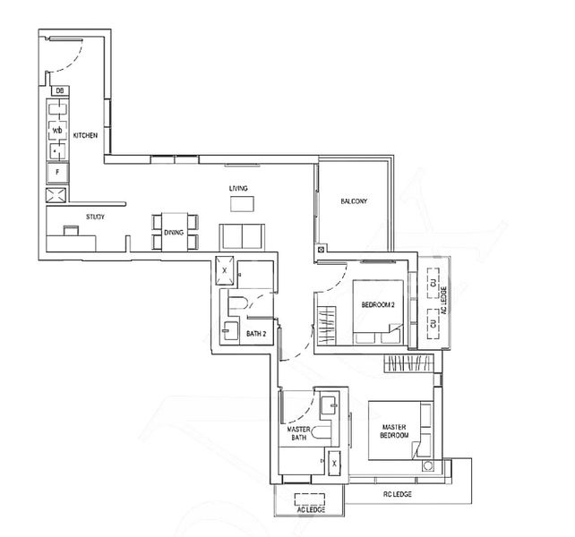 2 Bed (Condo) for Rent in  One Bernam - Image 7