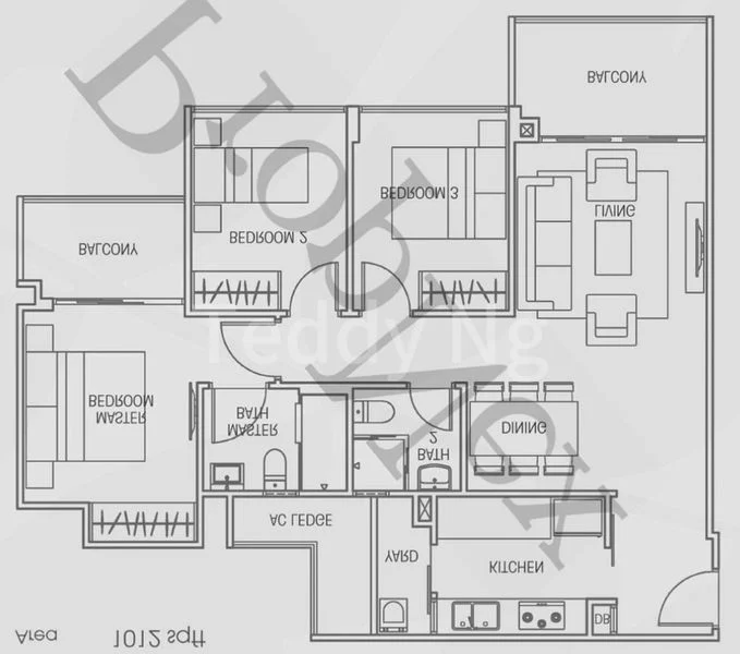 3 Bed (Condo) for Rent in  Vacanza @ East - Image 8