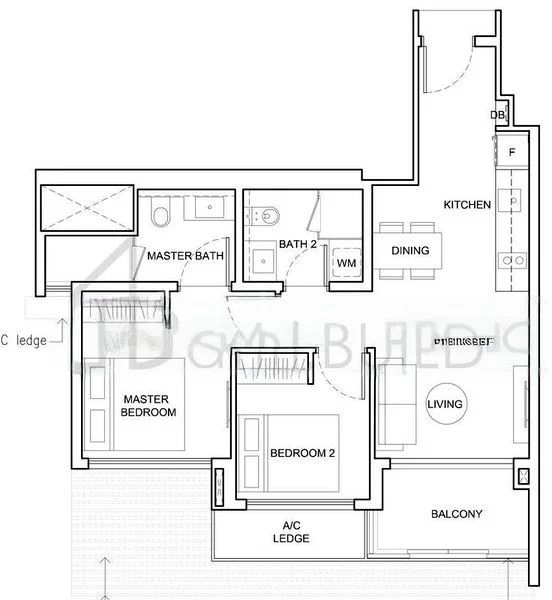 2 Bed Condo for Rent in  Jewel @ Buangkok - Image 9