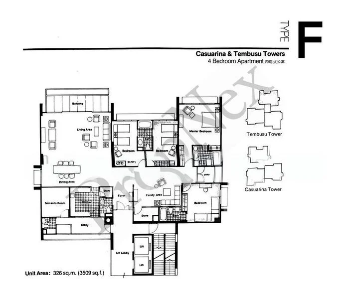 4 Bed Condo for Rent in  Yong An Park - Image 13