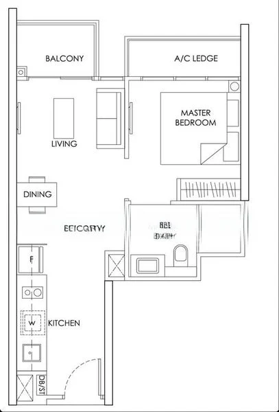 1 Bed Condo for Rent in  The Alps Residences - Image 14
