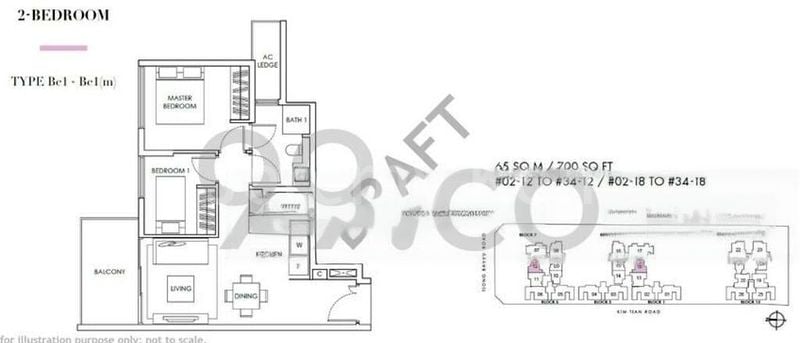 2 Bed Condo for Rent in  Highline Residences - Image 13