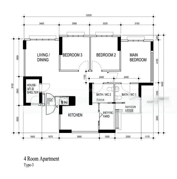 4 Room (4A) HDB for Sale in  108C Canberra Walk - Image 6