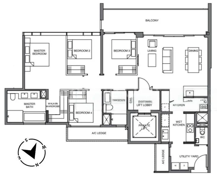 4 Bed Condo for Sale in  Leedon Green - Image 13