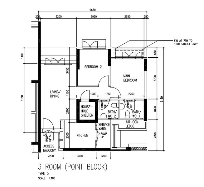3 Room (3A) HDB for Sale in 590B Montreal Link - Image 11