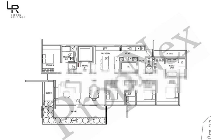 4 Bed Condo for Rent in  Leedon Residence - Image 17
