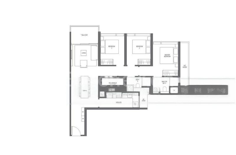 3 Bed Condo for Rent in  Midtown Modern - Image 4