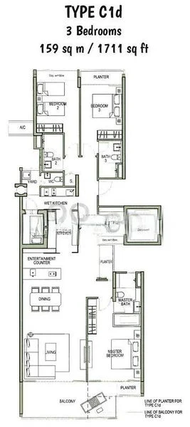 3 Bed Condo for Rent in  The Azure - Image 7