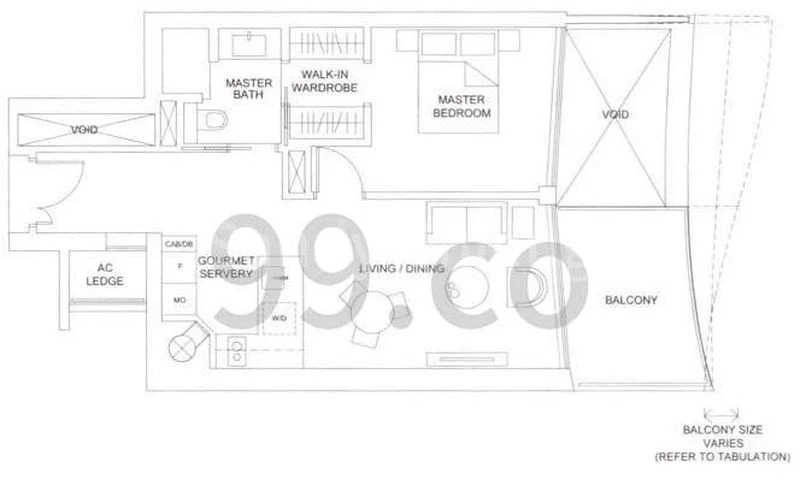 1 Bed Apartment (Condo) for Rent in  Marina One Residences - Image 6