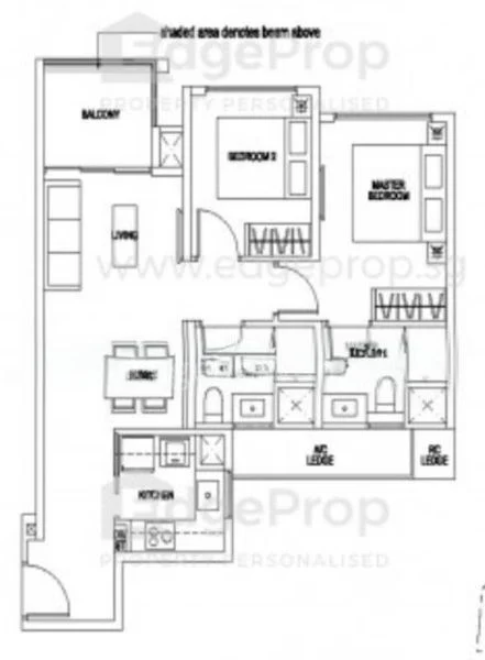 2 Bed Executive Condo for Rent in  The Brownstone - Image 9