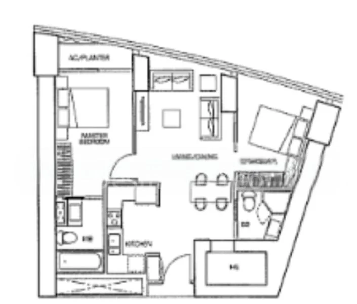 2 Bed Apartment (Condo) for Rent in  The Sail @ Marina Bay - Image 11