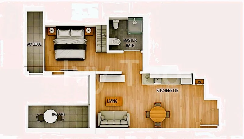 1 Bed Condo for Sale in  Tropika East - Image 13