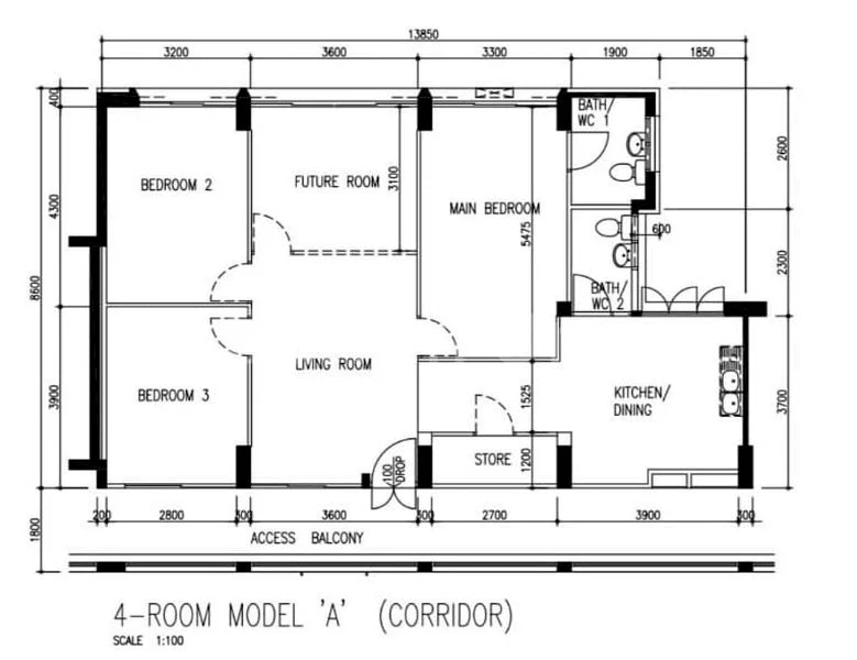 4 Room (4A) HDB for Sale in  496B Tampines Street 43 - Image 11