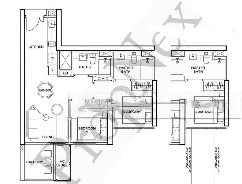 2 Bed Condo for Rent in  Gem Residences - Image 10