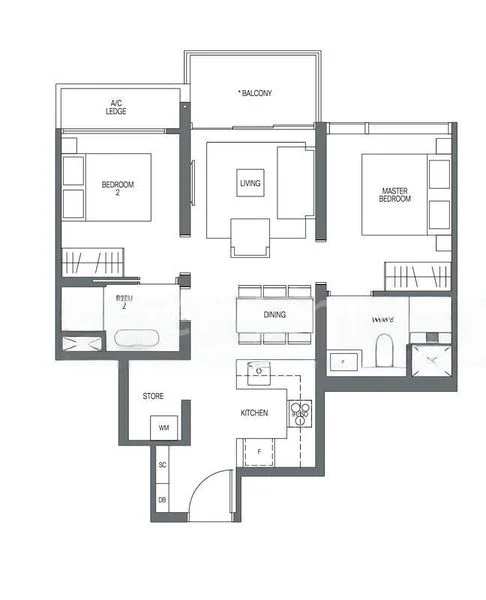 2 Bed Condo for Rent in  Midtown Modern - Image 9