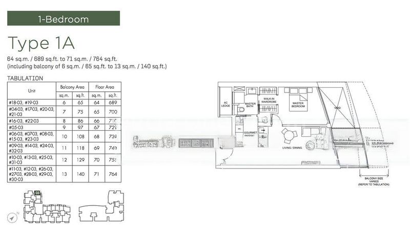 1 Bed Apartment (Condo) for Sale in  Marina One Residences - Image 9