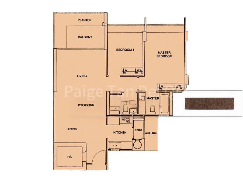 2 Bed Condo for Sale in  Rochelle At Newton - Image 8