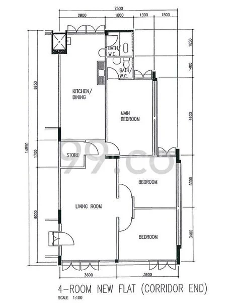 4 Room (4NG) HDB for Rent in  110 Woodlands Street 13 - Image 8
