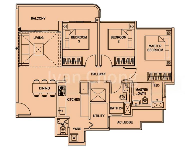 3 Bed Executive Condo for Rent in  Hundred Palms Residences - Image 16