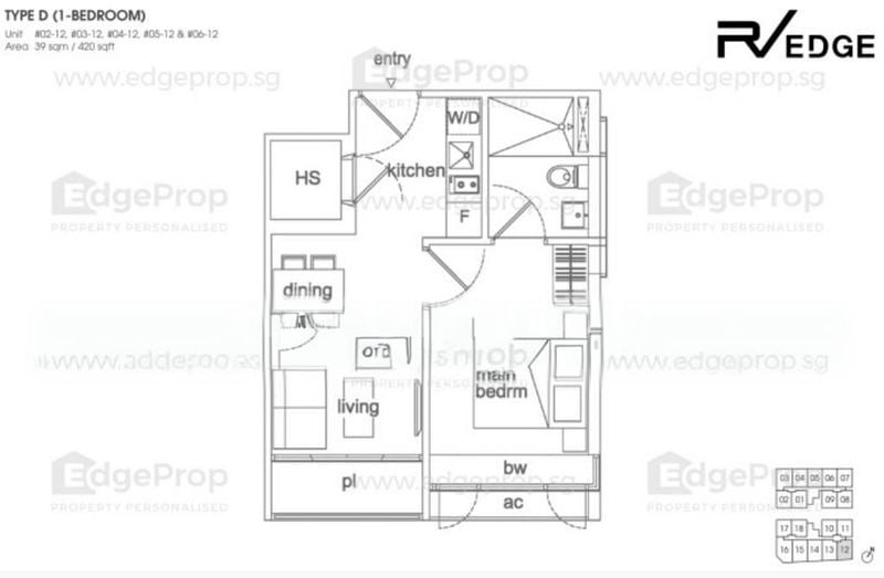 1 Bed Condo for Rent in  Rv Edge - Image 13