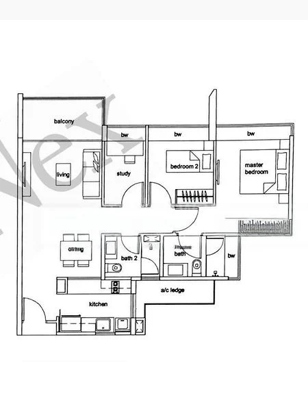 3 Bed Condo for Rent in  Hundred Trees - Image 13