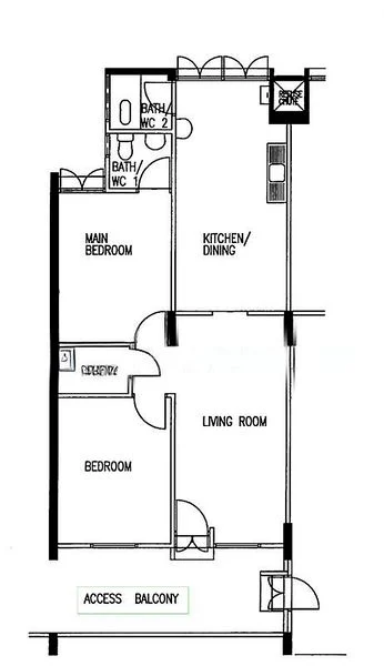3 Room (3NG) HDB for Rent in  714 Clementi West Street 2 - Image 14